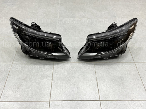 FULL LED фари рестайлінг 2023+ для Mercedes W447 Vito / V-class / Metris 2014-, комплект 2шт. артикул 9005