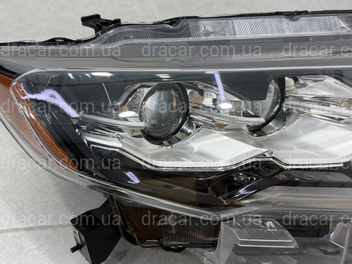 Права фара Full LED 2 лінзи ХРОМ для Nissan Rogue 32 2017-2020 артикул 9012