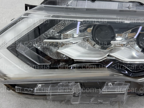 Ліва фара Full LED 2 лінзи ХРОМ для Nissan Rogue 32 2017-2020 артикул 9011