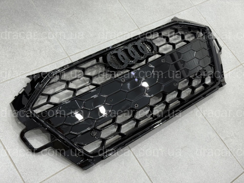 Решітка радіатора S-Line для Audi A4 B9 2020-2023, колір чорний артикул 5661