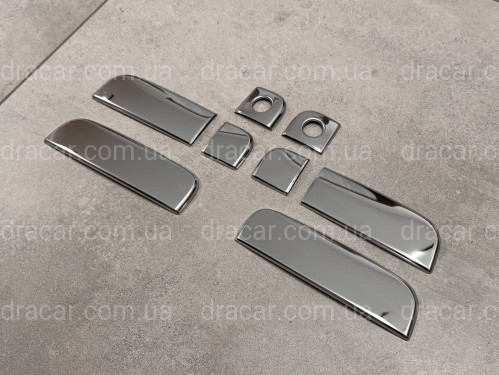 Накладки на ручки Kia Soul 2007-2011 плоскі ручки (нержавіюча сталь) артикул 2015