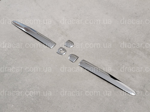 Накладки на ручки Toyota Land Cruiser Prado 150 2009-2015 Lexus style (нержавіюча сталь) артикул 5166