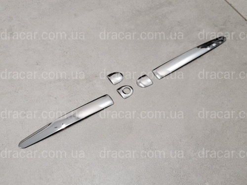 Накладки на ручки Toyota Land Cruiser Prado 150 2009-2015 Lexus style (нержавіюча сталь) артикул 5166