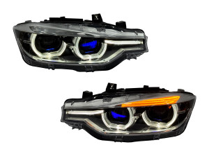 Фари 2 лінзи FULL LED для BMW 3 series F30 F31 2012-2018 2шт, КСЕНОН В ЛЕД