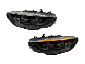FULL LED фари LCI для BMW 4 series F32 F33 F36 F80 2016-2020 2шт. комплектні з блоками, LED В LED