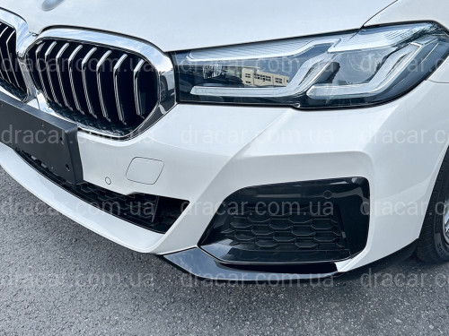 Ікла переднього бампера M performance BMW 5 series G30 G31 LCI 2020-2023 ABS пластик, чорний глянець артикул 5338