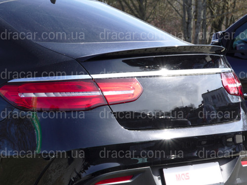 Спойлер лип багажника Mercedes-Benz GLE COUPE C292 2015-2018, ABS пластик колір чорний глянець артикул 9127