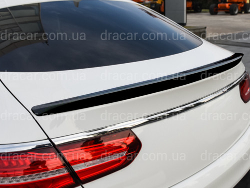 Спойлер лип багажника Mercedes-Benz GLE COUPE C292 2015-2018, ABS пластик колір чорний глянець артикул 9127