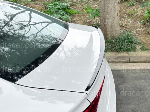 Спойлер ліп для Audi A3 2013-2020 ABS пластик, колір чорний глянець артикул 9108