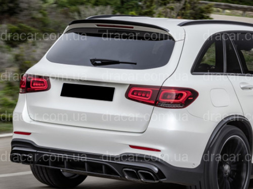 Спойлер GLC63 Mercedes-Benz GLC X253 2015-2023 ABS пластик, цвет черный глянец артикул 9131