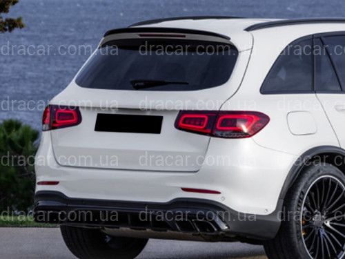 Спойлер GLC63 Mercedes-Benz GLC X253 2015-2023 ABS пластик, цвет черный глянец артикул 9131