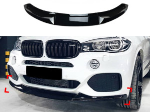 Спідниця переднього бампера M-Perfomance для BMW X5 F15 2013-2018 ЧОРНИЙ ГЛЯНЕЦЬ