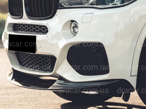 Спідниця переднього бампера M-Perfomance для BMW X5 F15 2013-2018 ЧОРНИЙ ГЛЯНЕЦЬ артикул 5082