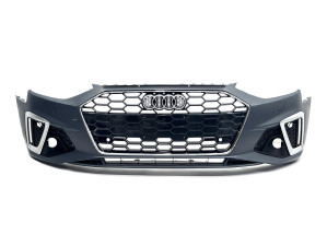 Бампер передній у зборі S-Line ХРОМ для Audi A4 B9 2020-2023