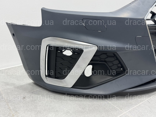 Бампер передній у зборі S-Line ХРОМ для Audi A4 B9 2020-2023 артикул 6933