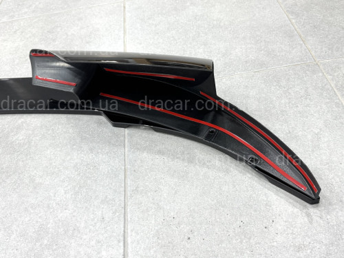 Спідниця переднього бампера спідниця M5 style BMW 5 series F10 F11 2010-2016 ABS пластик, чорний глянець артикул 5336