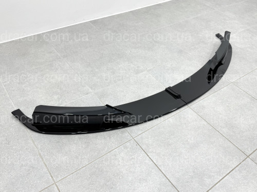 Спідниця переднього бампера спідниця M performance BMW 3 series F30 F31 2012-2018 абс пластик, чорний глянець артикул 3303