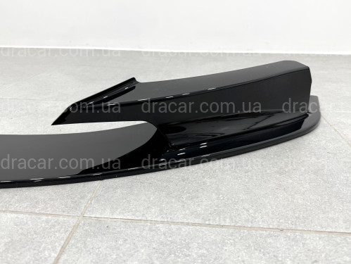 Спідниця переднього бампера спідниця M performance BMW 3 series F30 F31 2012-2018 абс пластик, чорний глянець артикул 3303