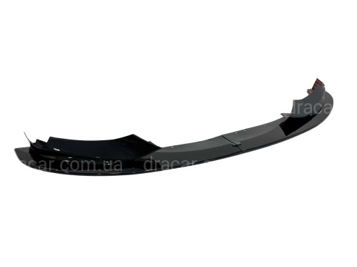 Спідниця переднього бампера M performance BMW 4 series F32 F33 F36 2013-2020 ABS пластик, чорний глянець артикул 4503