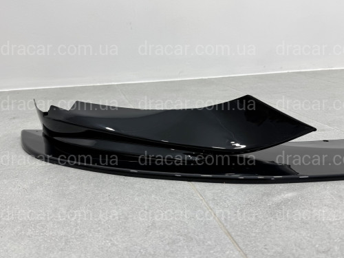 Спідниця переднього бампера M performance BMW 4 series F32 F33 F36 2013-2020 ABS пластик, чорний глянець артикул 4503