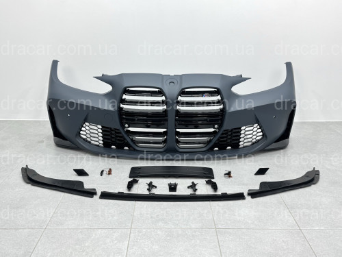 Комплект обвісу M4 G82 G83 ШИРОКА ВЕРСІЯ для BMW 4 series G22 G23 2020- (капот, крила, бампера в зборі, решітка, пороги) артикул 9159