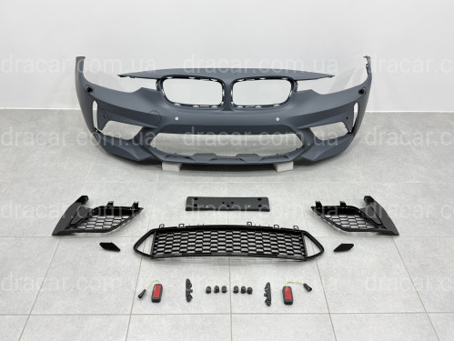Передній бампер CS стиль BMW 3 Series F30 F31 2012-2018 артикул 9149
