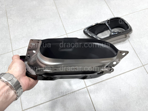Насадки на вихлопні труби M60i LCI для BMW X5 G05/X6 G06/X7 G07 чорні артикул 9319