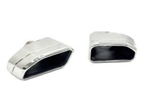 Насадки на вихлопні труби M Paket для BMW X3 G01 / X4 G02 2022-2024 хром