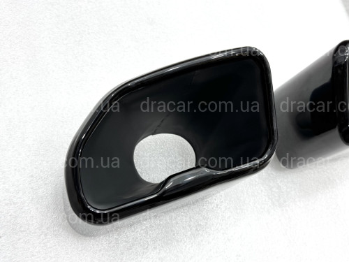 Насадки на вихлопні труби M Paket для BMW X3 G01 / X4 G02 2018-2021 чорні артикул 9308