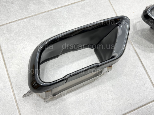 Насадки на вихлопні труби M50i для BMW X5 G05 / X6 G06 / X7 G07 чорні артикул 9323