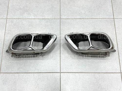 Насадки на вихлопні труби M60i LCI для BMW X5 G05 / X6 G06 / X7 G07 хром артикул 9320