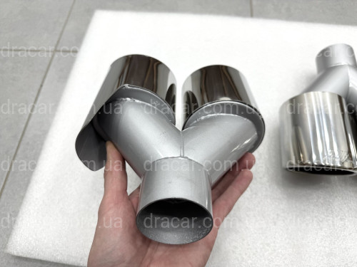 Насадки на вихлопні труби стиль M5 BMW 5 Series F10 / F11 2010-2017 хром артикул 9316