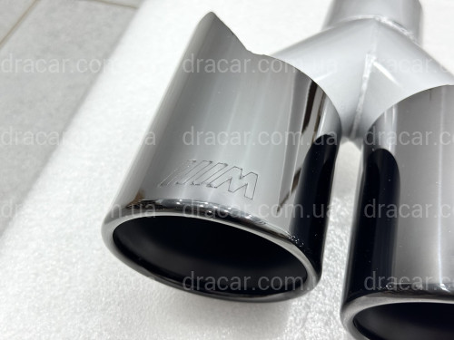 Насадки на вихлопні труби стиль M5 BMW 5 Series F10 / F11 2010-2017 чорні артикул 9315