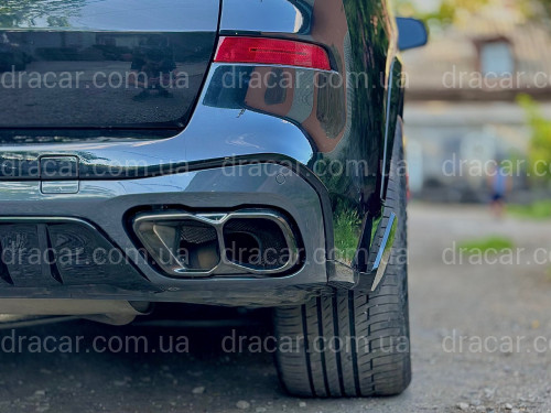 Насадки на вихлопні труби M60i LCI для BMW X5 G05/X6 G06/X7 G07 чорні артикул 9319