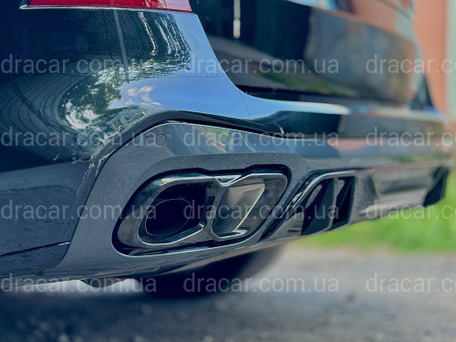 Насадки на вихлопні труби M60i LCI для BMW X5 G05/X6 G06/X7 G07 чорні артикул 9319