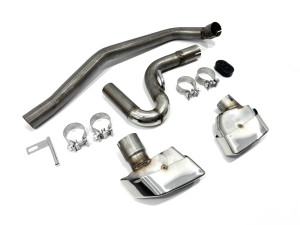 Вихлопні труби з насадками CHROME M Paket для BMW F10 2010-2016 у стилі G30
