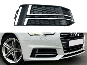 Накладка переднього бампера AUDI A4 B9 2015-2019 ПРАВА СТОРОНА