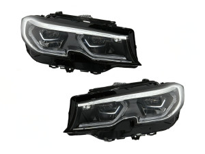 Фари Laser BMW 3 series G20 / G21 2018-2022, 2 РЕЖИМИ ДХО БІЛІ / ЖОВТІ