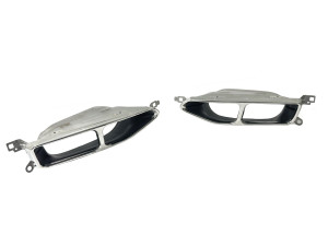 Насадки на вихлопні труби M Paket LCI для BMW 7 series G11 / G12 2015-2021 хром