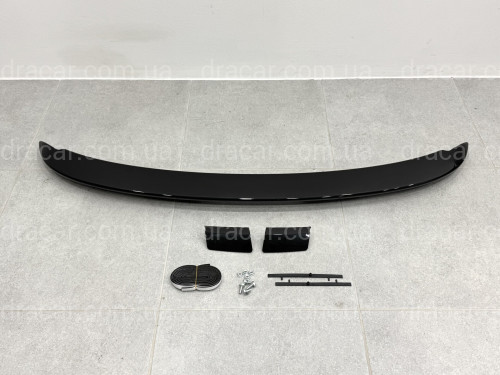 Спойлер козирок на кришку багажника Toyota Yaris 2011-2015 ABS пластик, колір чорний глянець артикул 3591