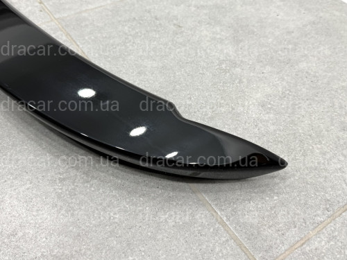 Спойлер козирок на кришку багажника Toyota Yaris 2011-2015 ABS пластик, колір чорний глянець артикул 3591