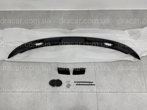 Спойлер козирок на кришку багажника Toyota Yaris 2011-2015 ABS пластик, колір чорний глянець артикул 3591