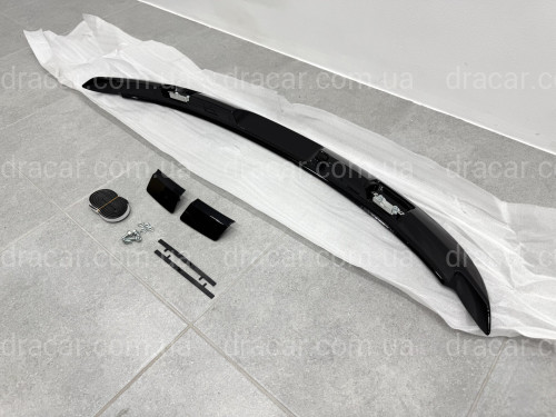 Спойлер козирок на кришку багажника Toyota Yaris 2011-2015 ABS пластик, колір чорний глянець артикул 3591