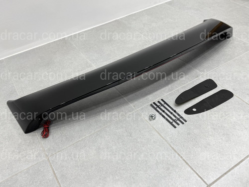 Спойлер на багажник Mitsubishi Lancer 9 2004-2009 зі стопом  ABS пластик, колір чорний глянець артикул 310