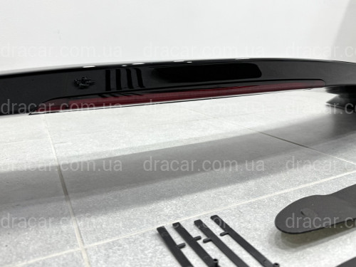 Спойлер на багажник Mitsubishi Lancer 9 2004-2009 зі стопом  ABS пластик, колір чорний глянець артикул 310