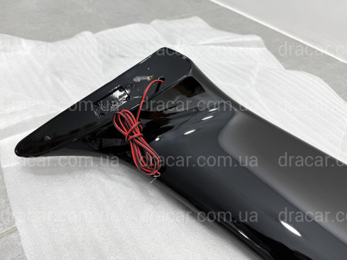 Спойлер на багажник Mitsubishi Lancer 9 2004-2009 зі стопом  ABS пластик, колір чорний глянець артикул 310