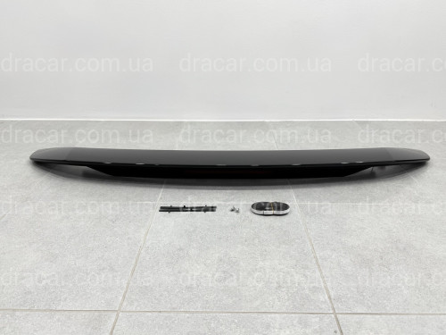 Спойлер багажника Honda Civic зі стоп сигналом 2016-2020 ABS пластик, колір чорний глянець артикул 6631