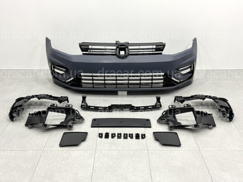 Передній бампер R Style Volkswagen Golf 7.5 2017-2021 артикул 9245