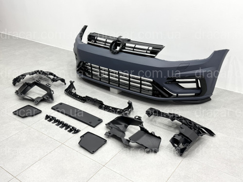 Передній бампер R Style Volkswagen Golf 7.5 2017-2021 артикул 9245