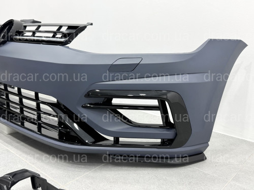 Передній бампер R Style Volkswagen Golf 7.5 2017-2021 артикул 9245